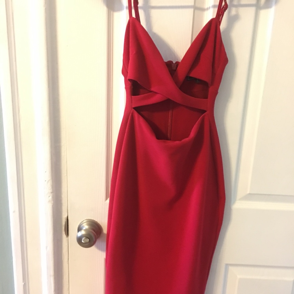 Red Heidi Bodycon Dress